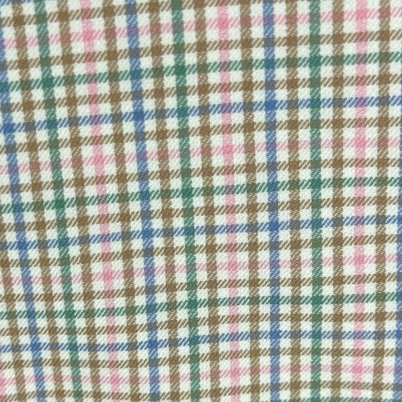 Peter Millar Shirt Mens 2XL Green Pink Blue Plaid Check Summer Comfort Button - Picture 8 of 9